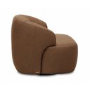 Ver imagem 5 de Poltrona Decorativa Giratória em Couro Livintus Leather