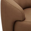 Ver imagem 4 de Poltrona Decorativa Giratória em Couro Livintus Leather