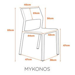 Cadeira Mykonos - Terracota fratini - 5 Cadeira Mykonos - Terracota fratini - 5