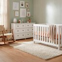 Ver imagem 3 de Conjunto Berço + Cômoda Ditália Bbi-56 Dm-217 Branco