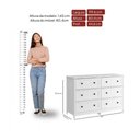 Ver imagem 7 de Conjunto Berço + Cômoda Ditália Bbi-56 Dm-217 Branco