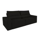 Ver imagem 7 de Sofá Retrátil Reclinável C/ Mola Assentos Confortável Tamanhos Variados Tamanho Cor:150 Cm Preto
