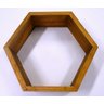 Nicho Rustico Colmeia Hexagonal 25x28x9,5cm - Cedro - 1
