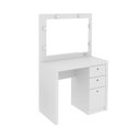 Ver imagem 4 de Penteadeira Camarim com Espelho 90cm 3 Gavetas Anna Branco T02-D'Rossi