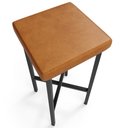 Ver imagem 4 de Banqueta Alta Bar Cozinha Sala de Jantar Preto Stella L02 Couríssimo Canela - Lyam Decor