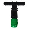 Kit 10 Bicos Aspersor com Tê Tubo Pe 16mm Horta Estufa - 1