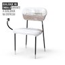 Cadeira Jantar Aline Metal Moderna Leve Resistente Estofada - 7