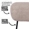 Cadeira Jantar Aline Metal Moderna Leve Resistente Estofada - 6