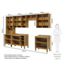 Ver imagem 4 de Cozinha Modulada Completa 6 Peças 16 Portas MDF 350cm Malta Espresso Móveis