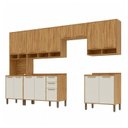 Ver imagem 3 de Cozinha Modulada Completa 6 Peças 16 Portas MDF 350cm Malta Espresso Móveis