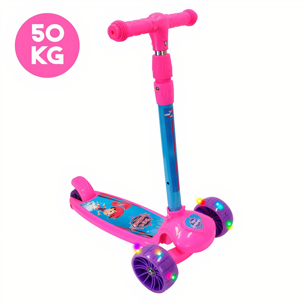 Patinete Scooter Infantil 3 Rodas Cut Menino menina - Rosa | MadeiraMadeira