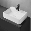 Ver imagem 3 de Cuba de Apoio Banheiro Louça com Valvula Click Inox 46x42cm Mx208 Cor:branco