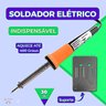 Ferro Solda Eletrico 110v Ponta Fina Suporte Soldagem Seguro Leve Ergonômico Aquece Rapido 400 Graus - 6