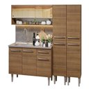 Ver imagem 2 de Armário de Cozinha Compacta 169cm com Pia Rustic Emilly Madesa 14 Rustic