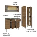 Ver imagem 5 de Armário de Cozinha Compacta 169cm com Pia Rustic Emilly Madesa 14 Rustic