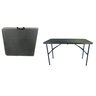 Mesa Maleta Preta Dobrável 1,22M - 1
