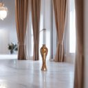 Ver imagem 2 de Vaso de Chão Grande Califórnia Marrom Petra para Sala de Jantar 61x20 Cm