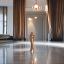 Ver imagem 7 de Vaso de Chão Grande Califórnia Marrom Petra para Sala de Jantar 61x20 Cm