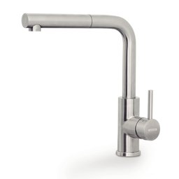 Misturador Monocomando Tramontina Monde Plus em Aço Inox e Acabamento Scoth Brite com Extensor Tramo - 1