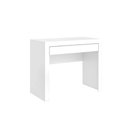 Ver imagem 1 de Mesa Computador Escrivaninha Msm421 C- 1 Gaveta Branco - Movelbento