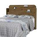 Ver imagem 3 de Cabeceira Para Cama Casal 1,40 Com Prateleira Florença - Grenat - Gabrielli Móveis