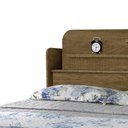 Ver imagem 2 de Cabeceira Para Cama Casal 1,40 Com Prateleira Florença - Grenat - Gabrielli Móveis