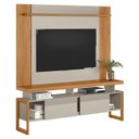 Ver imagem 7 de Painel Tv 55 Pol Lana e Rack 180cm Agata Nature/off Flex L06 - Mpozenato