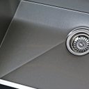 Ver imagem 4 de Cuba Calha Úmida 70x40 Aço Inox 304 Escovado Escorredor Embutir Sobrepor 2 Válvulas Cozix