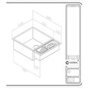 Ver imagem 2 de Cuba Calha Gourmet Pia Aço Inox 304 Cozinha Profissional 70x40cm Cozix