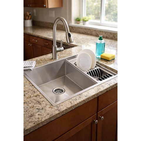 Cuba Calha Gourmet Pia Aço Inox 304 Cozinha Profissional 70x40cm Cozix