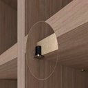 Ver imagem 5 de Kit C/100 Un Suporte de prateleira (Uniblock) Invisivel Niquelado