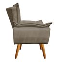Ver imagem 3 de Kit 02 Poltronas Opala Suede Marrom Rato