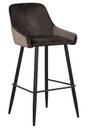 Ver imagem 2 de Banqueta Porto Rico Marrom Base Aço Preta 105cm - 49960