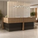 Ver imagem 1 de Balcão para Atendimento Recepção em L 295,4cm X 147,7cm