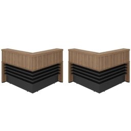Balcão para Atendimento Recepção em L 295,4cm X 147,7cm - 2
