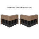 Ver imagem 3 de Balcão para Atendimento Recepção em L 295,4cm x 147,7cm Artany