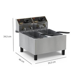 Fritadeira de Mesa 2 Cubas de 15cm e 6 Litros 220v - 3