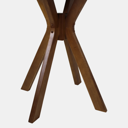 Mesa de Jantar Redonda Roma 90 Cm Cor Castanho - 6