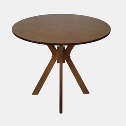 Mesa de Jantar Redonda Roma 90 Cm Cor Castanho - 4