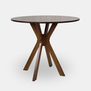 Ver imagem 1 de Mesa de Jantar Redonda Roma 90 Cm Cor Castanho