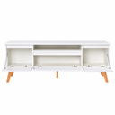 Ver imagem 4 de Rack para TV com Painel e Prateleira 150cm MDF Dallas On Móveis:Branco BP