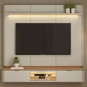 Ver imagem 4 de Painel Tv 70 Pol 180cm Bancada Suspensa Lexie Canela/off L06 - Mpozenato