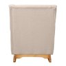 Poltrona de Amamentação e Descanso Áquilla com Base Balanço e Puff Linho Bege - Desk Design - 6