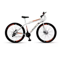 Ver imagem 1 de Bicicleta Mountain Bike Velox Aro 29 Freio Disco 21v Ello Cor:branco/laranja