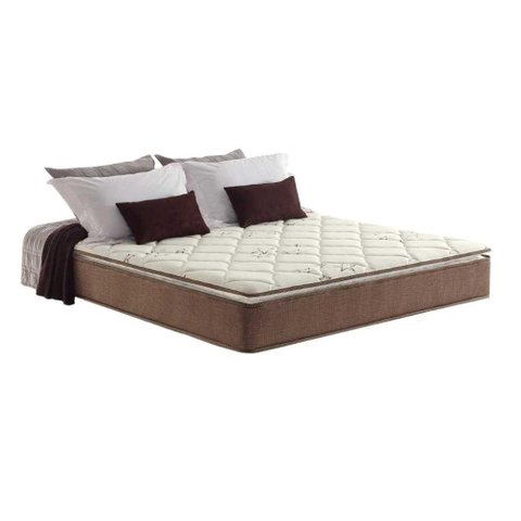 Colchão Queen Anjos Ortopédico D28 / Ag 65 Star Pillow Top Brown (158x198x30) - 