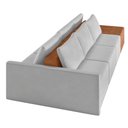 Ver imagem 7 de Sofá Ilha 3 Lugares Living 402cm Modulado para Sala Lary Veludo Cinza K01 - D'Rossi
