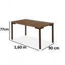 Ver imagem 3 de Conjunto Mesa Tubo Chocolate Inovare 1,60x0,90 com 6 Cadeiras Tampo Mdp