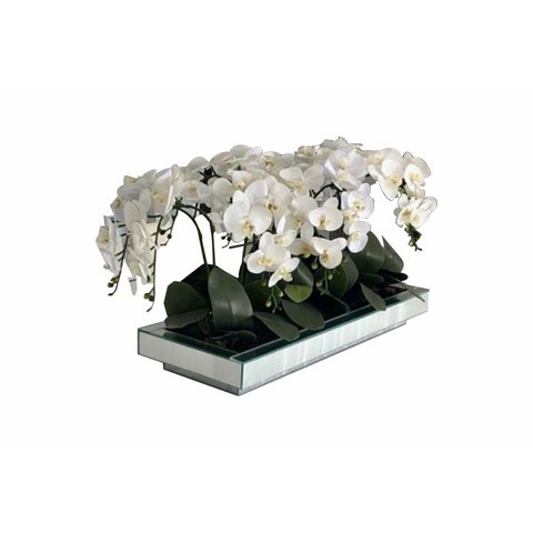 Vaso Espelhado Prata Centro de Mesa