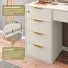 Mesa Escrivaninha com 5 Gavetas e Porta Objetos Vita Yescasa - 12