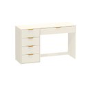 Ver imagem 2 de Mesa Escrivaninha com e Porta Objetos Vita 5 Gavetas 136cm Yescasa Off White Branco